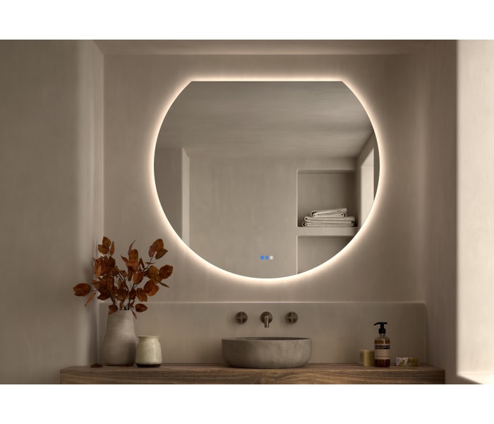 Espejo media luna con luz LED Bruntec Zoni Principal 3