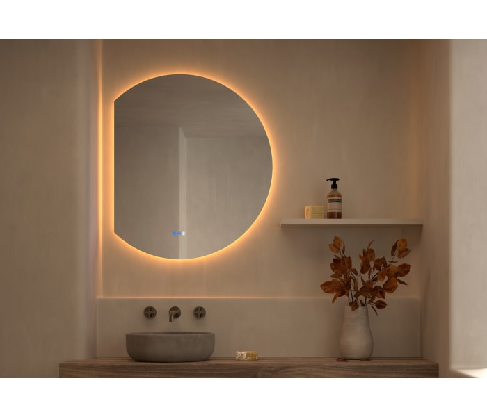 Espejo media luna con luz LED Bruntec Zoni Principal 1