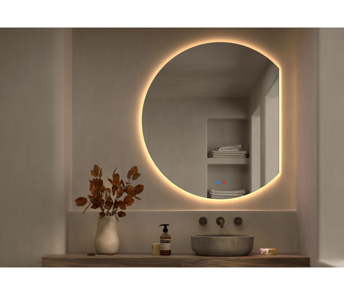 Espejo media luna con luz LED Bruntec Zoni Principal 2