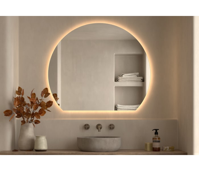 Espejo media luna con luz LED Bruntec Zoni Principal 0