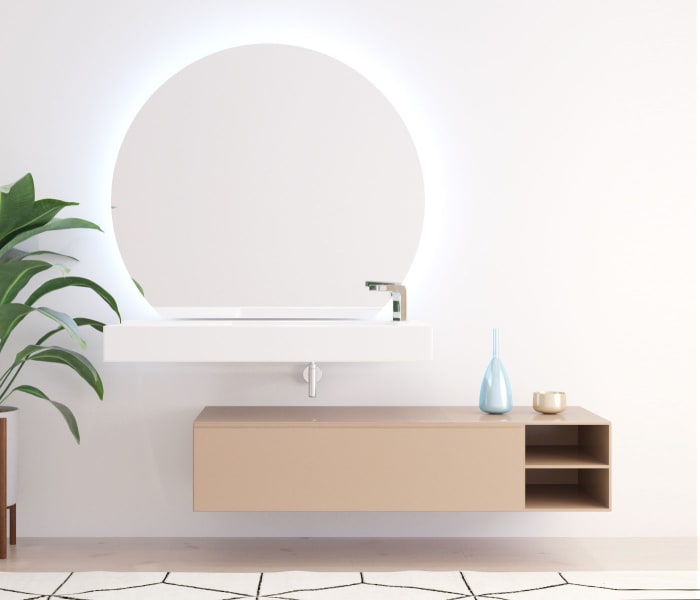 Espejo de baño con luz LED Bruntec Zoni Principal 0