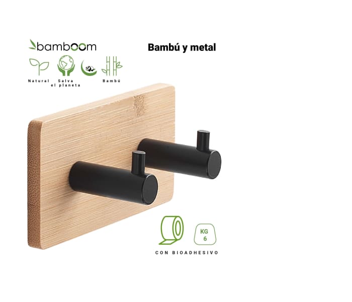 Conjunto de perchas de baño Gedy Juncos Detalle 2