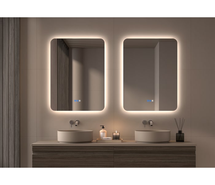 Espejo de baño con luz LED Bruntec Drako Principal 1