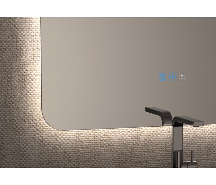 Espejo de baño con luz LED Bruntec Drako Detalle 4