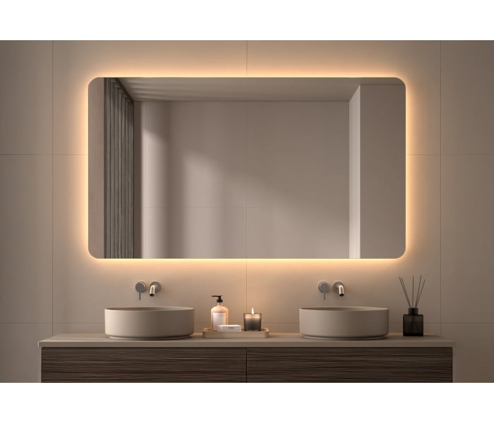 Espejo de baño con luz LED Bruntec Drako Principal 0