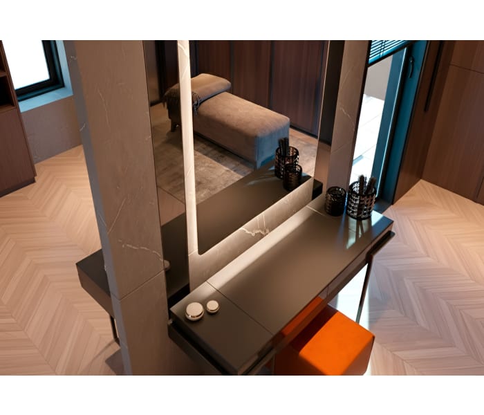 Espejo de baño con luz LED Bruntec Drako Detalle 3