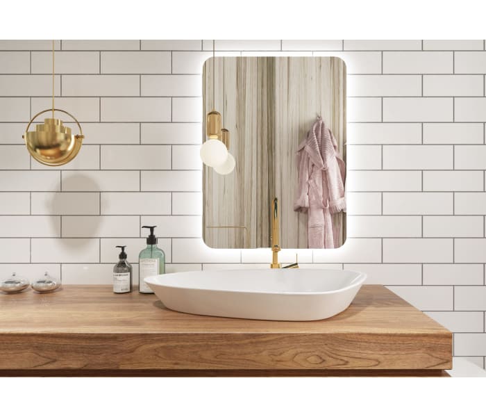 Espejo de baño con luz LED Bruntec Drako Principal 1