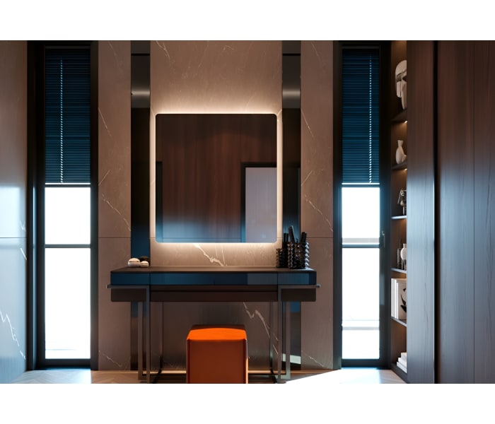 Espejo de baño con luz LED Bruntec Drako Ambiente 5