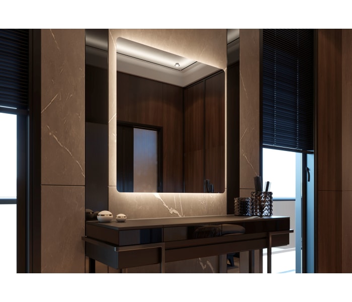 Espejo de baño con luz LED Bruntec Drako Principal 2