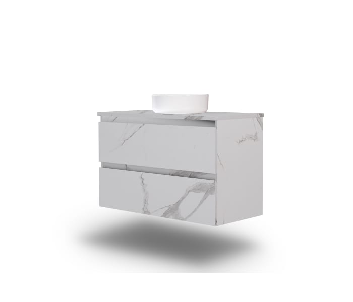 Mueble de baño MDF lacado con encimera de madera Bruntec Vilma Principal 19