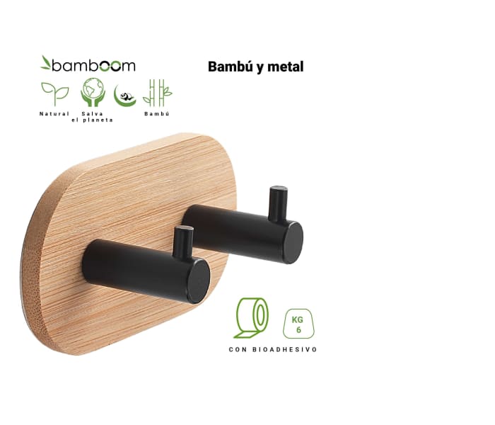 Conjunto de perchas de baño Gedy Juncos Detalle 2