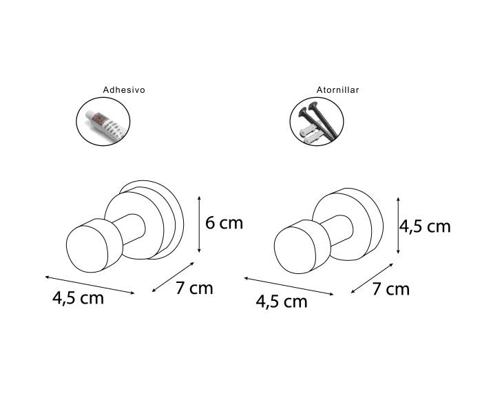 Percha de baño Mediterránea de Baño Kappa Croquis 2