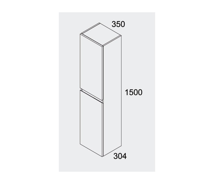 Columna de baño Bruntec Zeus Croquis 2