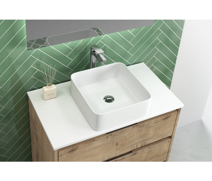 Mueble de baño con encimera de Solid Surface Bruntec Boston Detalle 6