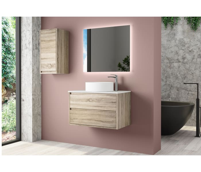 Mueble de baño con encimera de Solid Surface Coban Bruntec