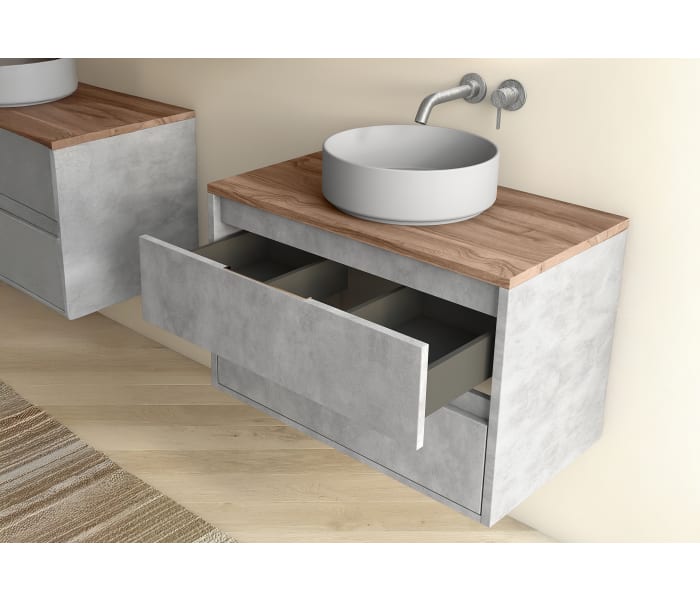 Mueble de baño con encimera de Solid Surface Bruntec Boston Detalle 7