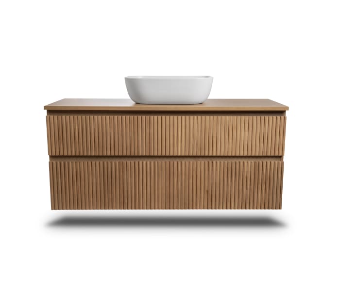 Mueble de Baño de madera maciza a medida con encimera de madera Bruntec Alpes 1 Detalle 3