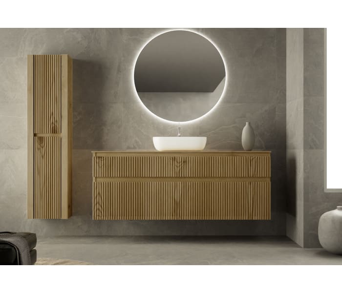 Mueble de Baño de madera maciza a medida con encimera de madera Bruntec Alpes 1 Principal 0