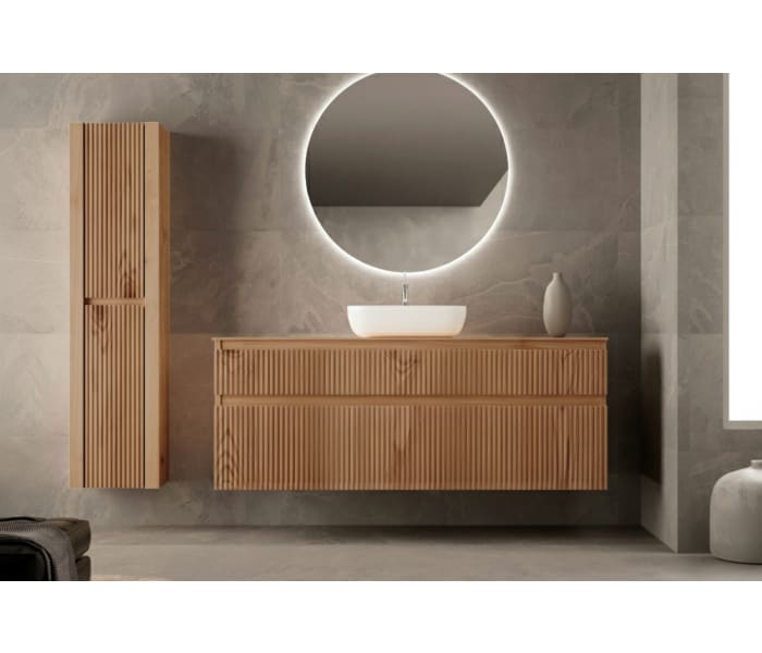 Mueble de Baño de madera maciza a medida con encimera de madera Bruntec Alpes 1 Principal 0