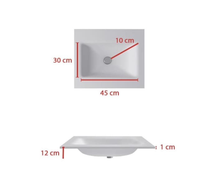 Lavabo encastrado Bruntec Italia Croquis 2