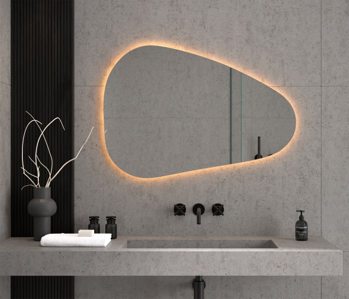 Espejo de baño OVAL con iluminación LED y sistema Antivaho