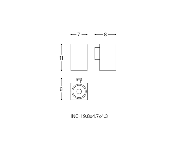 Portacepillos de baño Cosmic Metric Croquis 2