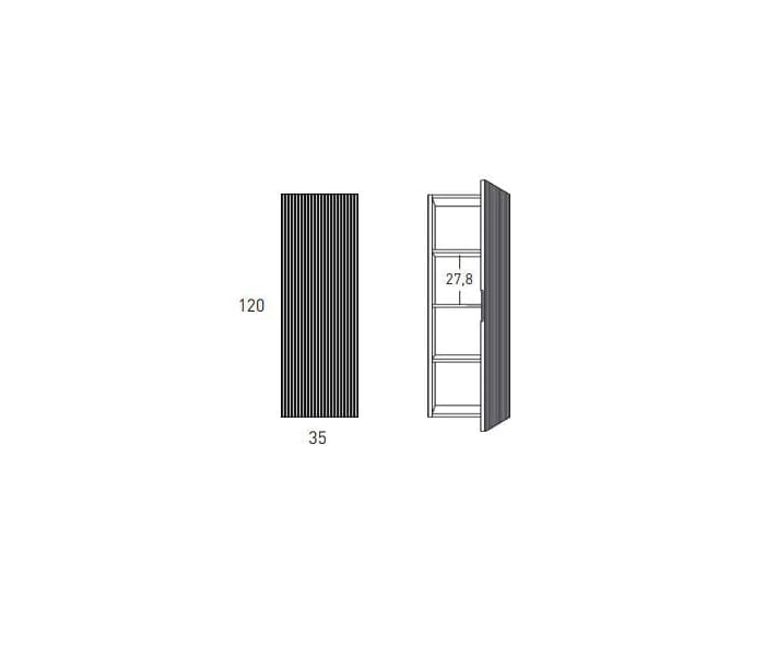 Columna de baño Visobath Bari Croquis 2