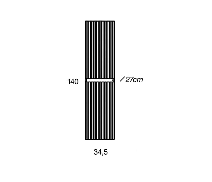 Columna de baño Viso Bari Croquis 13