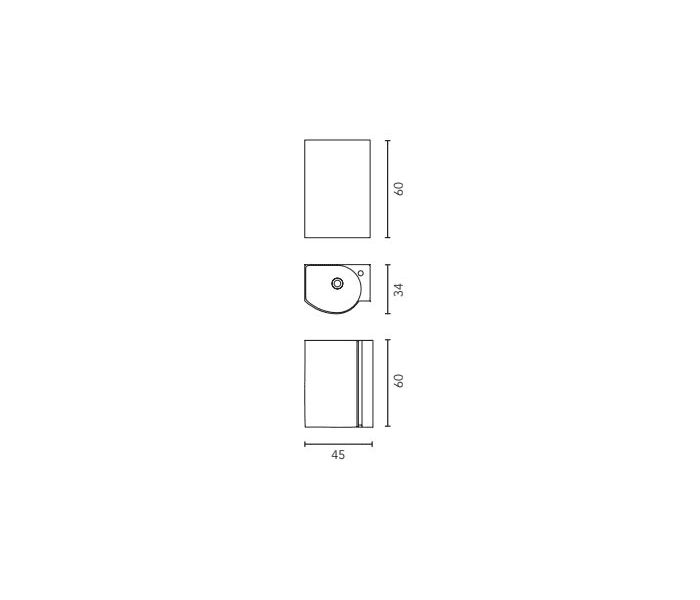 Conjunto completo mueble de baño fondo reducido 34 cm Royo Elegance Croquis 10
