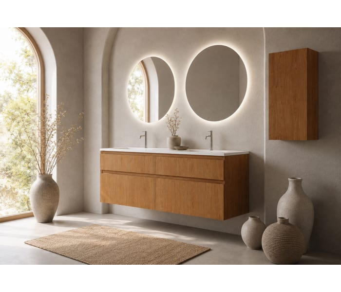 Conjunto de mueble de baño madera maciza Bruntec Alpes 7 Ambiente 4