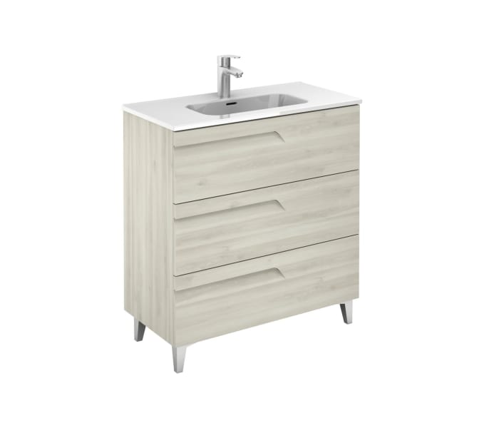 Conjunto mueble de baño fondo reducido 39 cm Royo Vitale 3d 14