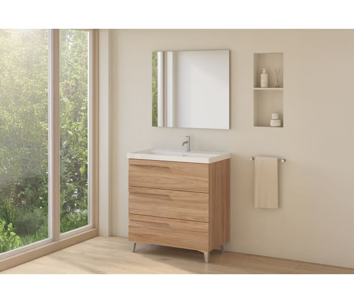 Conjunto mueble de baño fondo reducido 39 cm Royo Vitale Principal 6