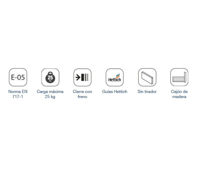 Mueble de baño con encimera de madera Salgar Noja Croquis 18