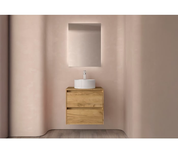 Mueble de baño con encimera de madera Salgar Noja Ambiente 15