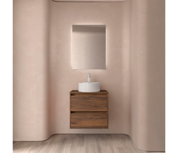 Conjunto mueble de baño con encimera de madera Salgar Noja Ambiente 13