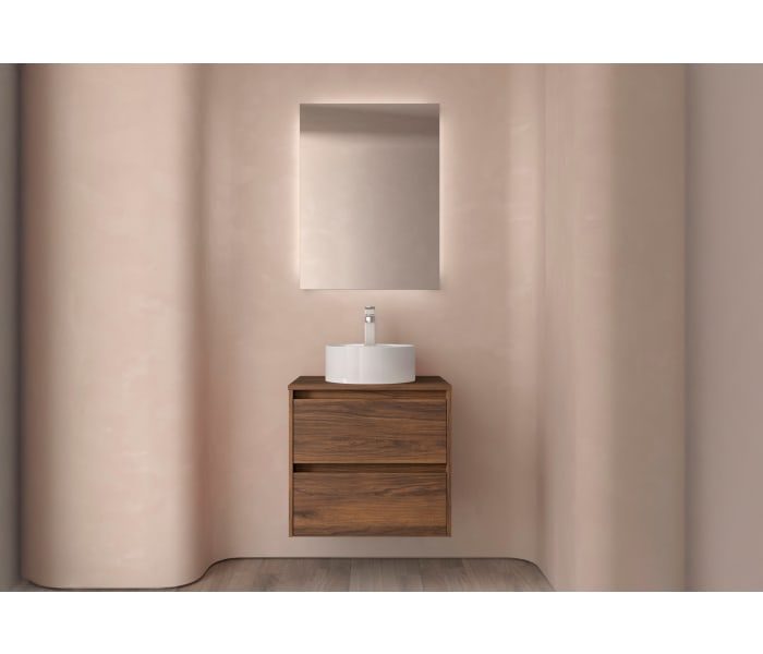 Mueble de baño con encimera de madera Salgar Noja Ambiente 13