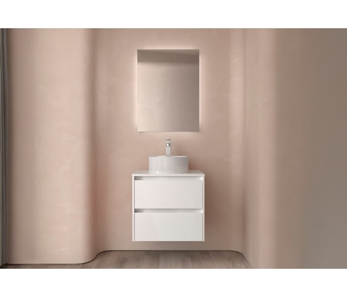 Mueble de baño con encimera de madera Salgar Noja Ambiente 16