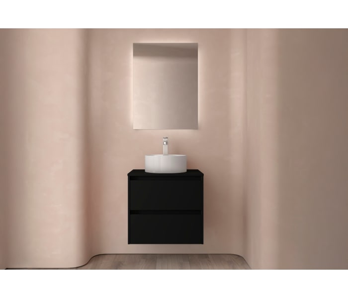 Mueble de baño con encimera de madera Salgar Noja Ambiente 9