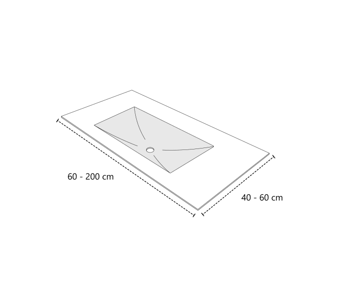 Lavabo encastrado Bruntec Italia Croquis 3