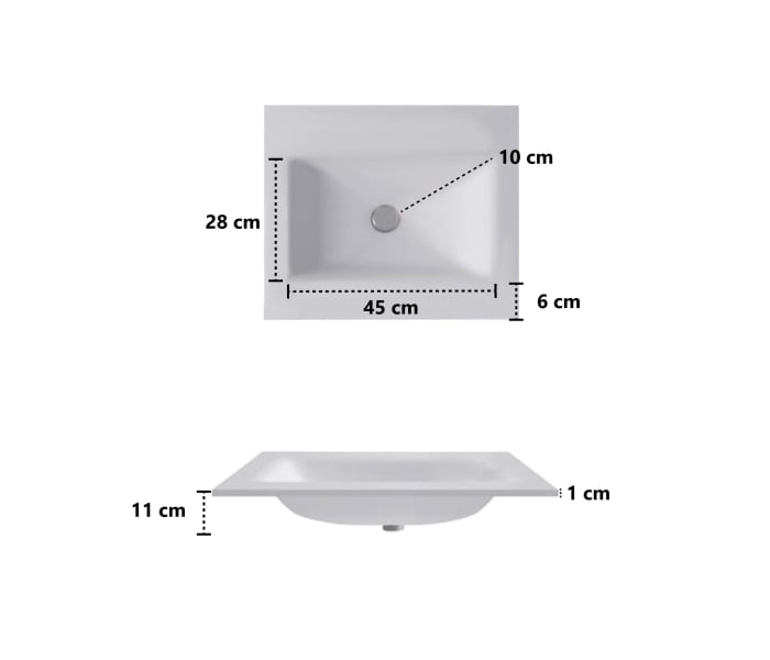 Lavabo encastrado Bruntec Italia Croquis 2