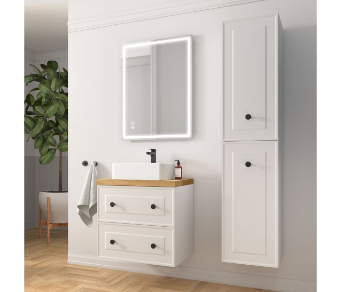 Mueble de baño con encimera de madera Salgar Renoir Ambiente 8