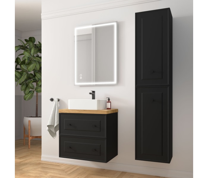 Mueble de baño con encimera de madera Salgar Renoir Ambiente 9