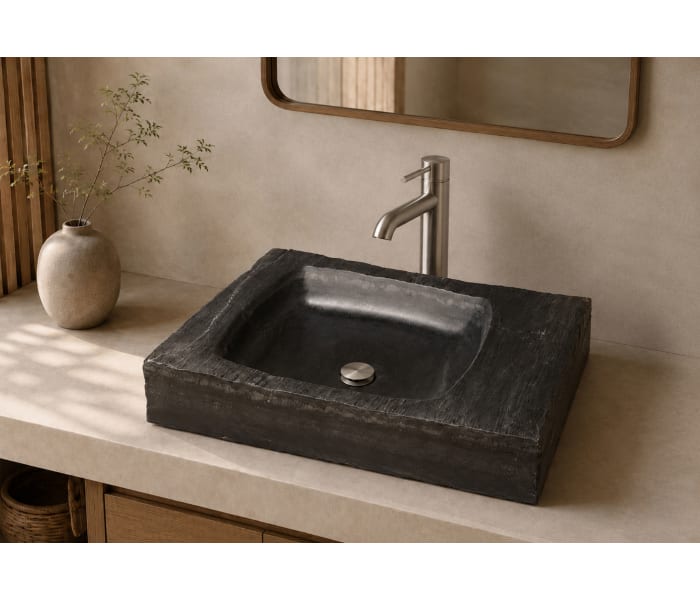 Lavabo de mármol natural Bruntec Pizarra Principal 0