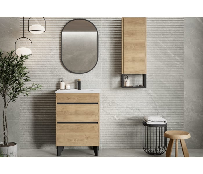 Conjunto mueble de baño fondo reducido 41cm Coycama Berna Principal 0