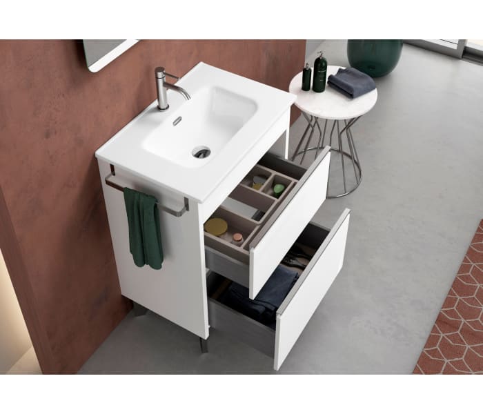 Conjunto mueble de baño fondo reducido 41cm Coycama Berna Detalle 2