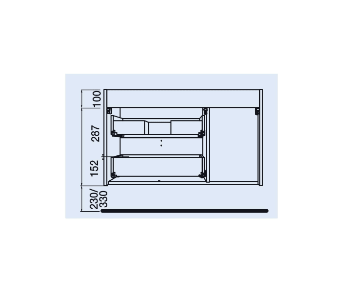 Mueble de baño Salgar Uniiq Croquis 6