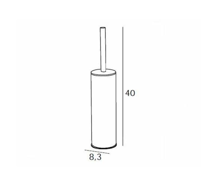 Escobillero de baño a suelo Manillons Torrent Bassic Croquis 1