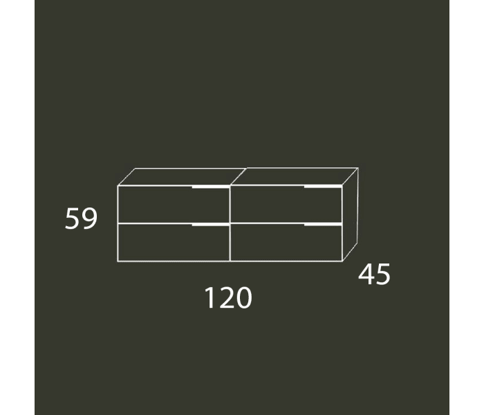 Conjunto mueble de baño Bruntec Zahara Croquis 2