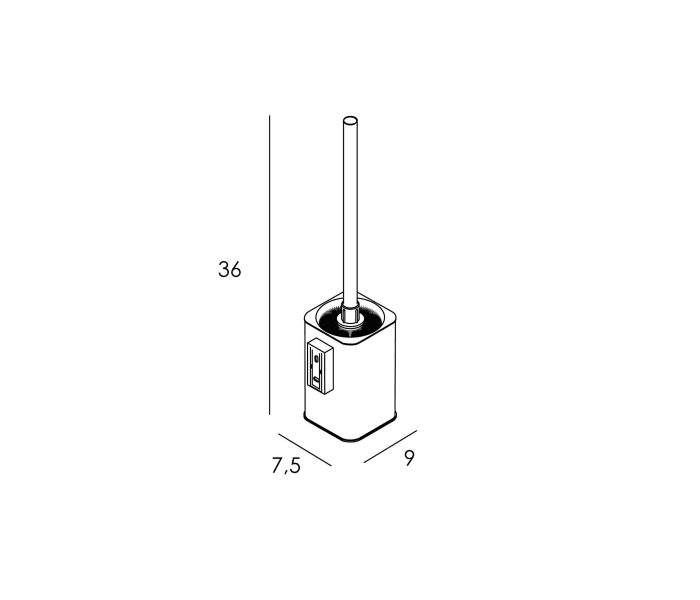 Escobillero de baño Manillons Torrent Yass Croquis 3