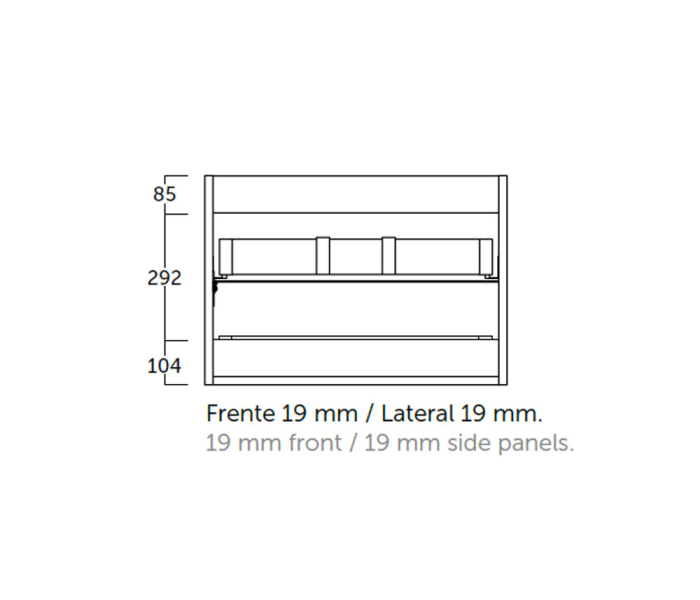 Mueble de baño Coycama Landes Croquis 6